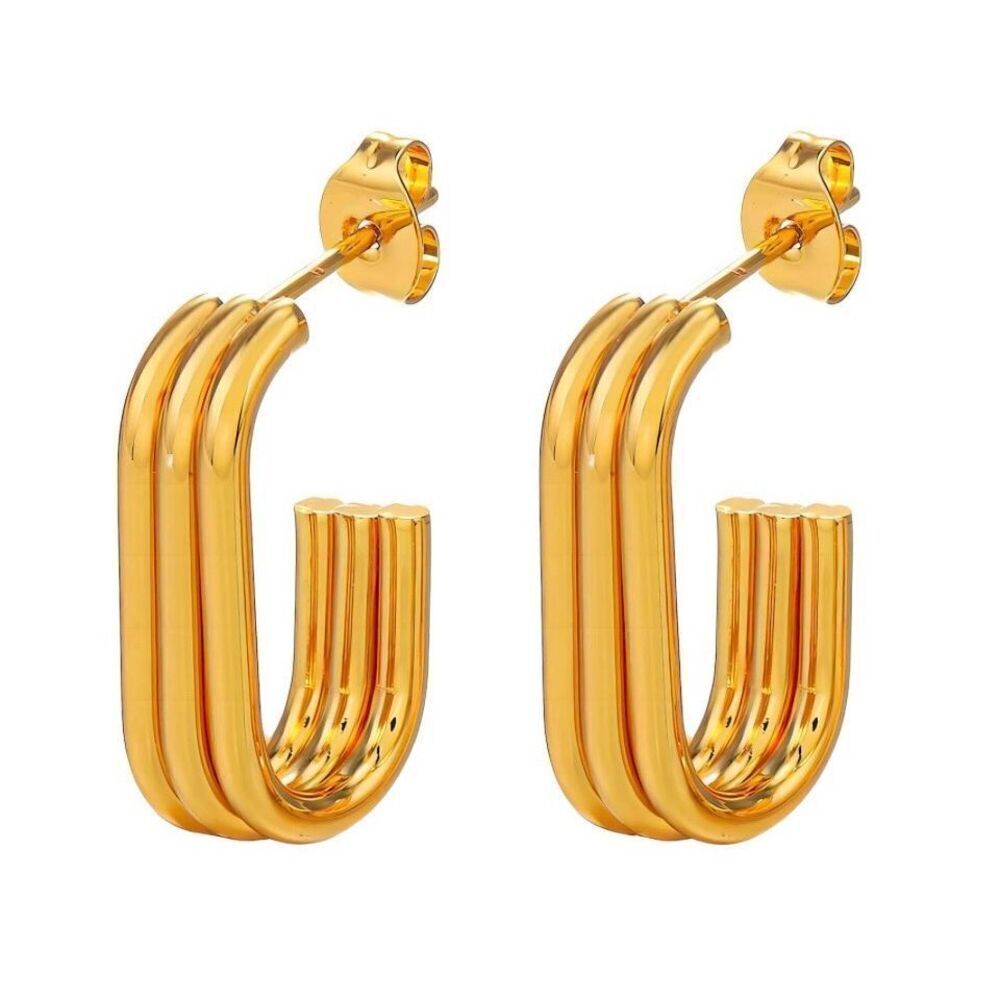 Beautiful gold stainless steel earrings